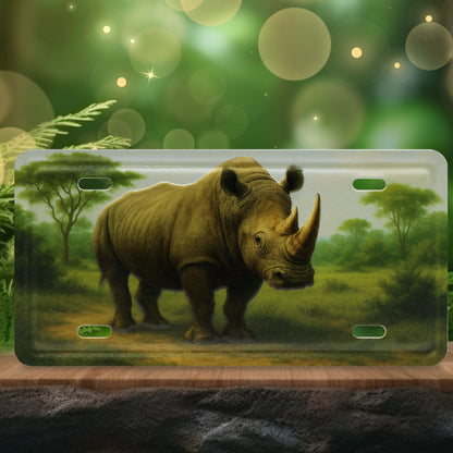 LICENSE PLATE MAGNET - RHINO