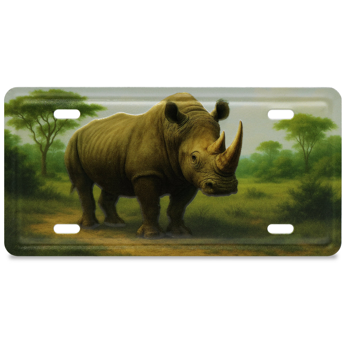 LICENSE PLATE MAGNET - RHINO