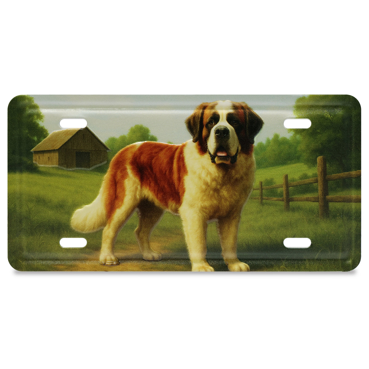 LICENSE PLATE MAGNET - ST. BERNARD DOG