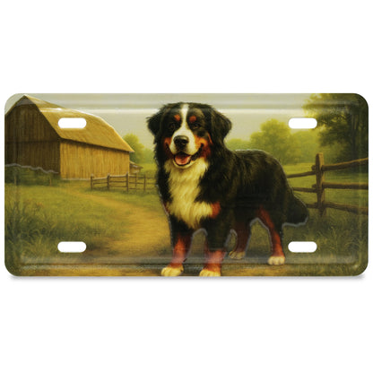 LICENSE PLATE MAGNET - BERNESE DOG