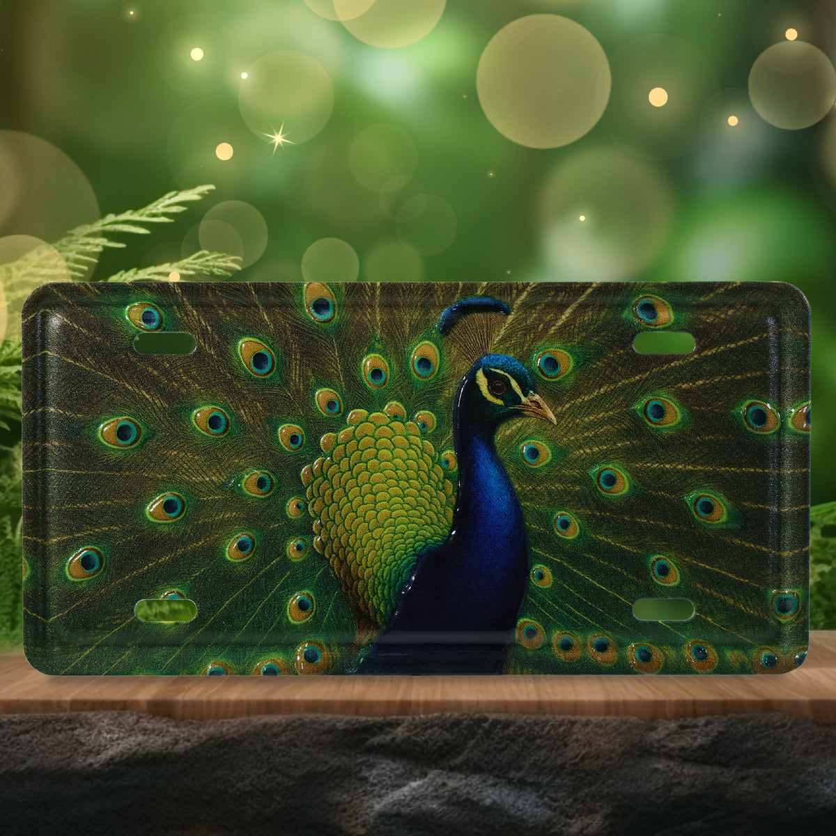 LICENSE PLATE MAGNET - PEACOCK