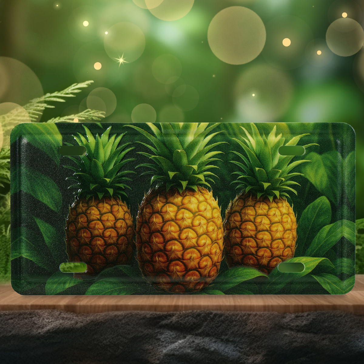 LICENSE PLATE MAGNET - PINEAPPLE