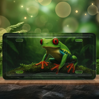 LICENSE PLATE MAGNET - TREE FROG
