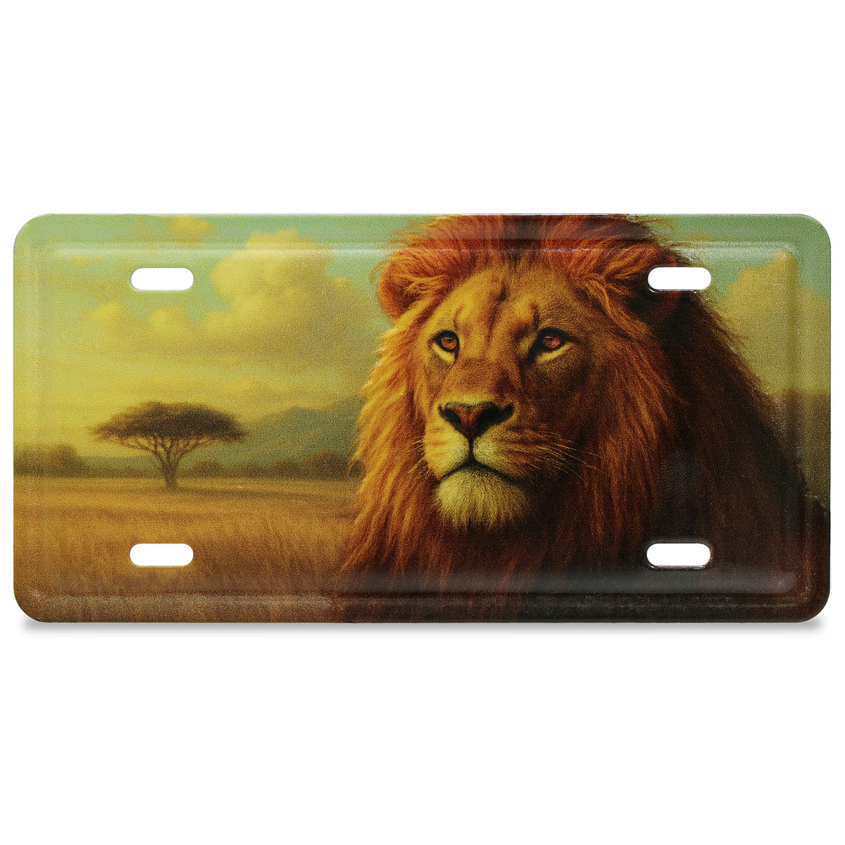 LICENSE PLATE MAGNET - LION