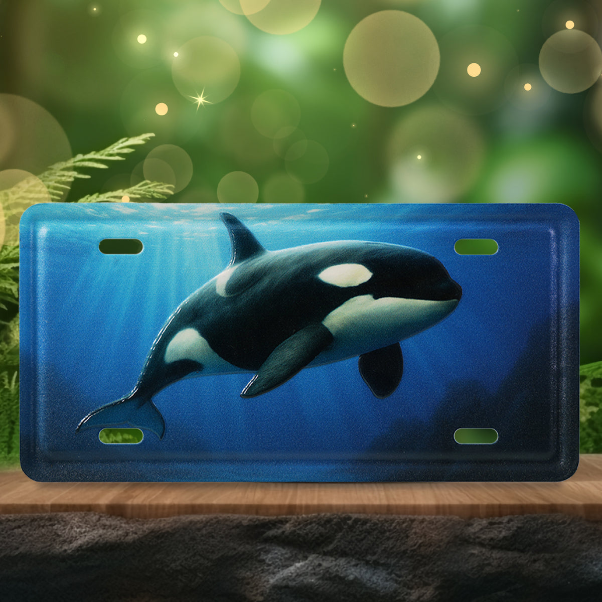 LICENSE PLATE MAGNET - ORCA KILLER WHALE