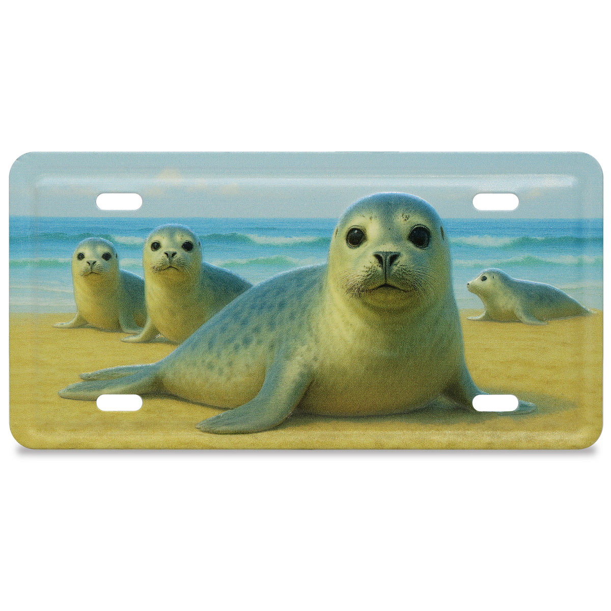 LICENSE PLATE MAGNET - SEALS