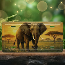 LICENSE PLATE MAGNET - ELEPHANT