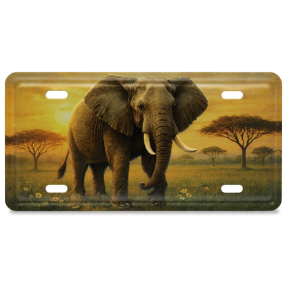 LICENSE PLATE MAGNET - ELEPHANT