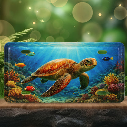 LICENSE PLATE MAGNET - SEA TURTLE