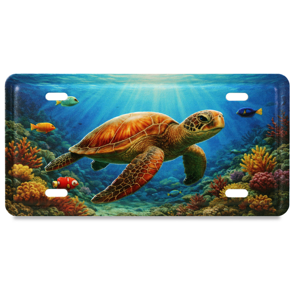 LICENSE PLATE MAGNET - SEA TURTLE