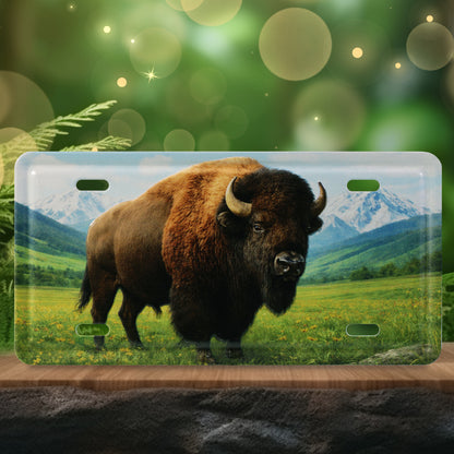 LICENSE PLATE MAGNET - BISON