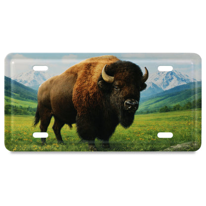 LICENSE PLATE MAGNET - BISON