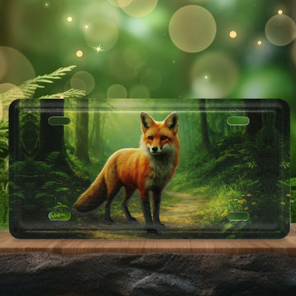 LICENSE PLATE MAGNET - RED FOX