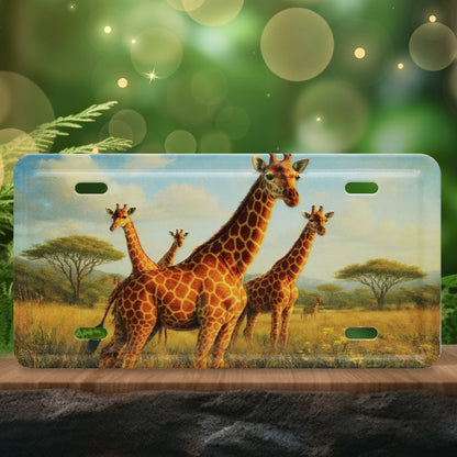 LICENSE PLATE MAGNET - GIRAFFE