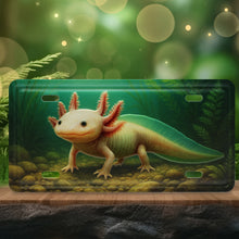 LICENSE PLATE MAGNET - UNDERWATER AXOLOTL