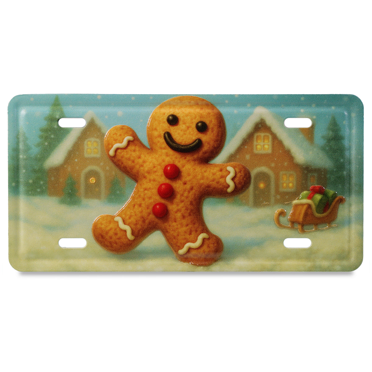 LICENSE PLATE MAGNET - GINGERBREAD MAN