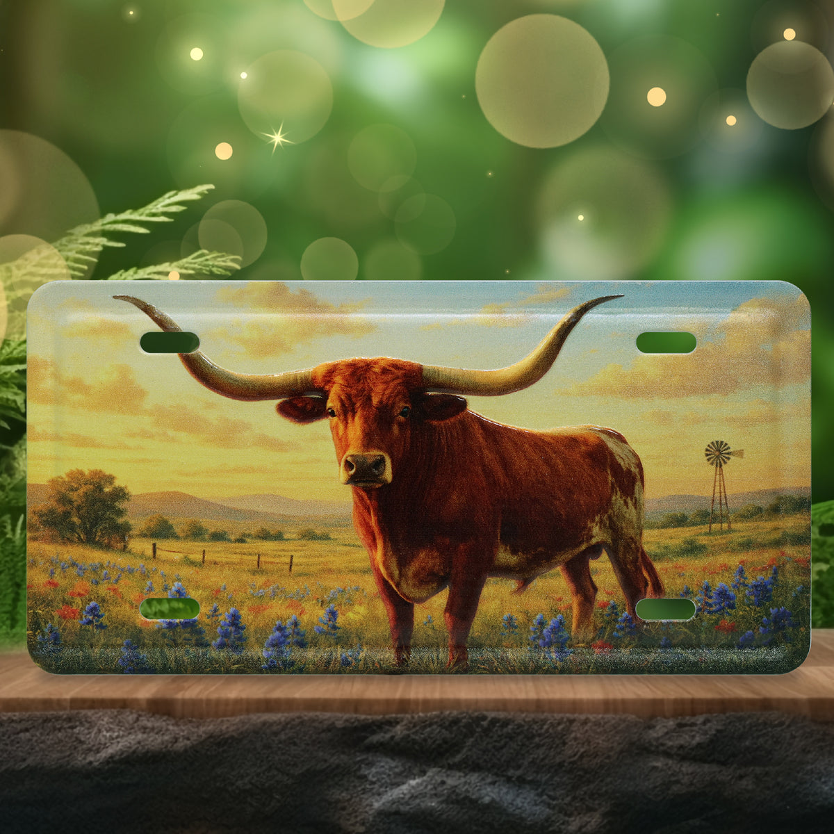 LICENSE PLATE MAGNET - LONGHORN