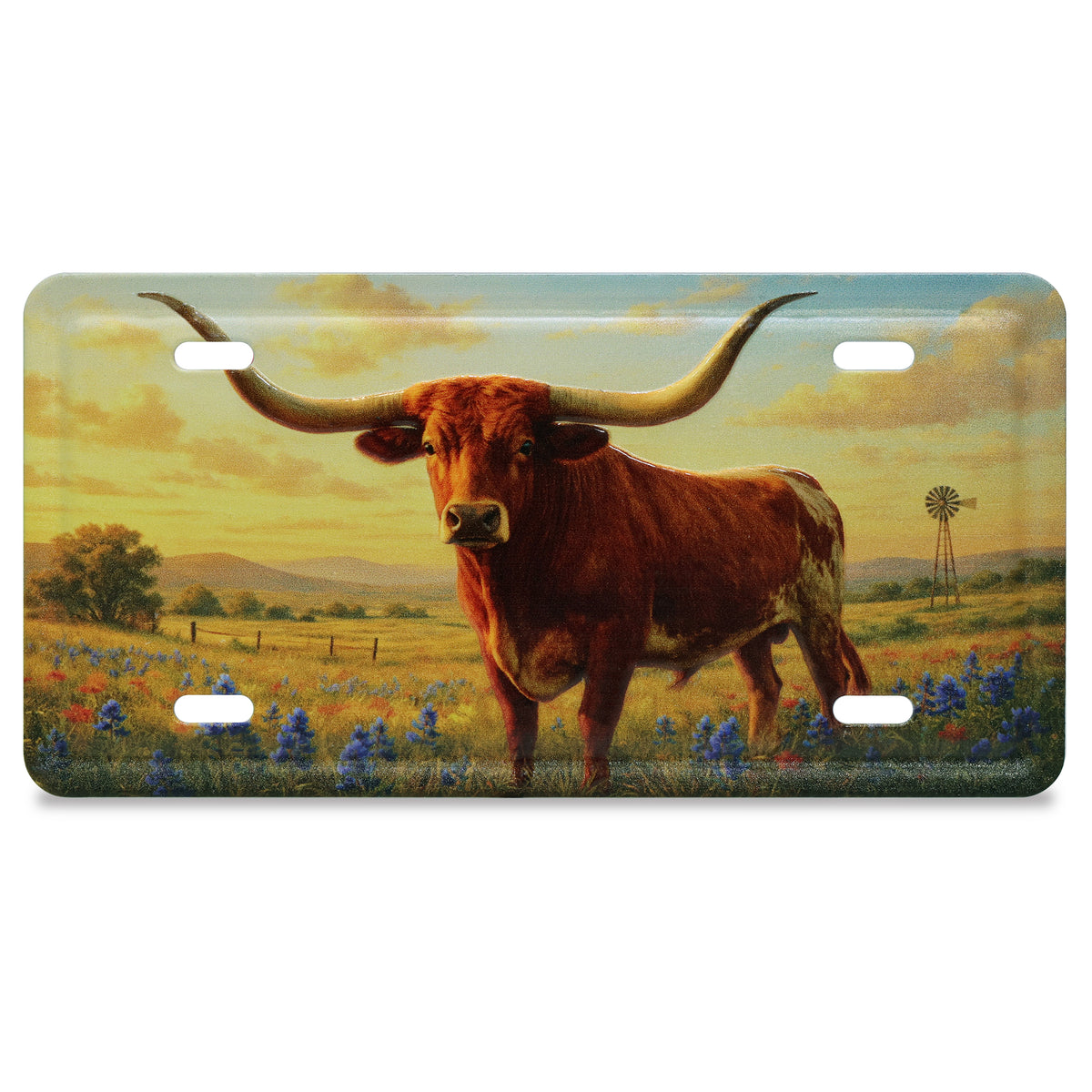 LICENSE PLATE MAGNET - LONGHORN