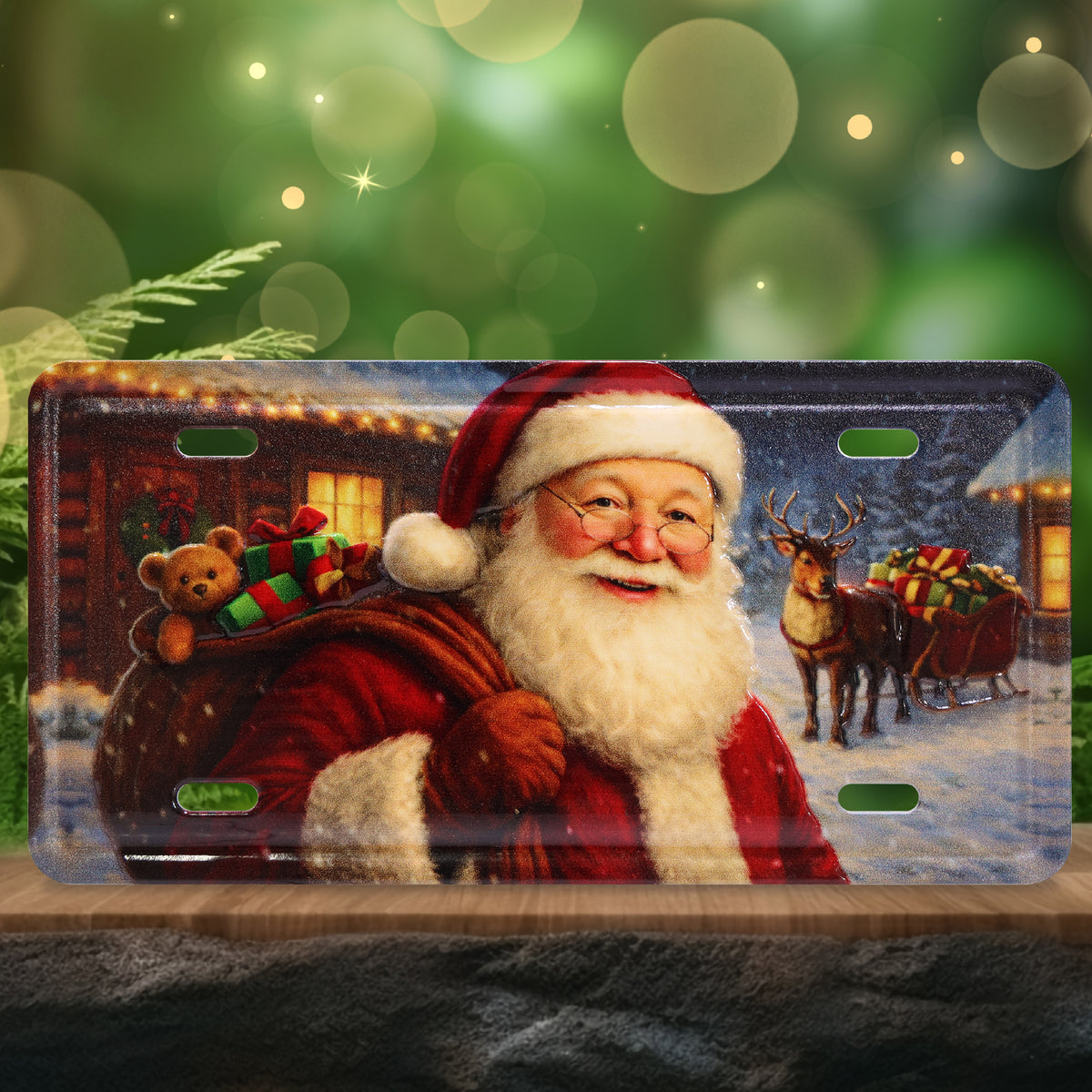 LICENSE PLATE MAGNET - SANTA CLAUSE