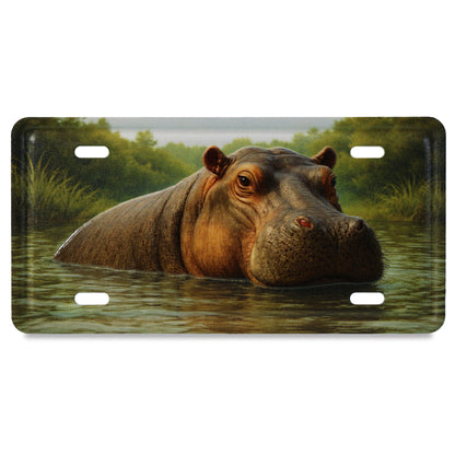 LICENSE PLATE MAGNET - HIPPO