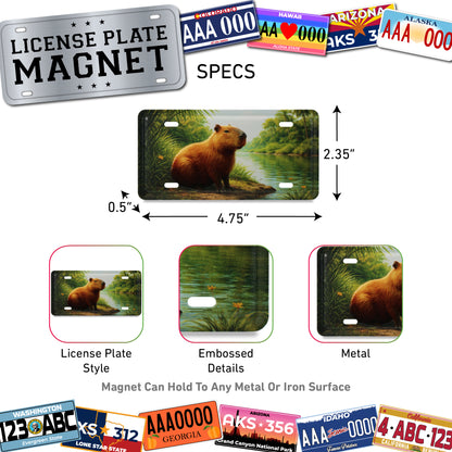 LICENSE PLATE MAGNET - CAPYBARA