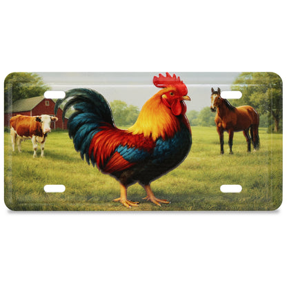 LICENSE PLATE MAGNET - ROOSTER
