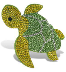 SPARKLING RHINESTONES MAGNETS - SEA TURTLE
