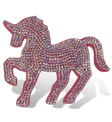 SPARKLING RHINESTONES MAGNETS - PINK UNICORN