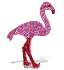 SPARKLING RHINESTONES MAGNETS - FLAMINGO