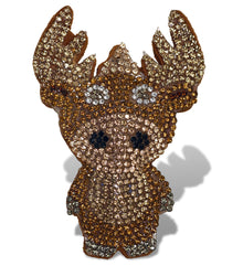 SPARKLING RHINESTONES MAGNETS - MOOSE