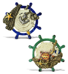 NAUTICAL OCEAN MAGNET - SHIP WHEEL