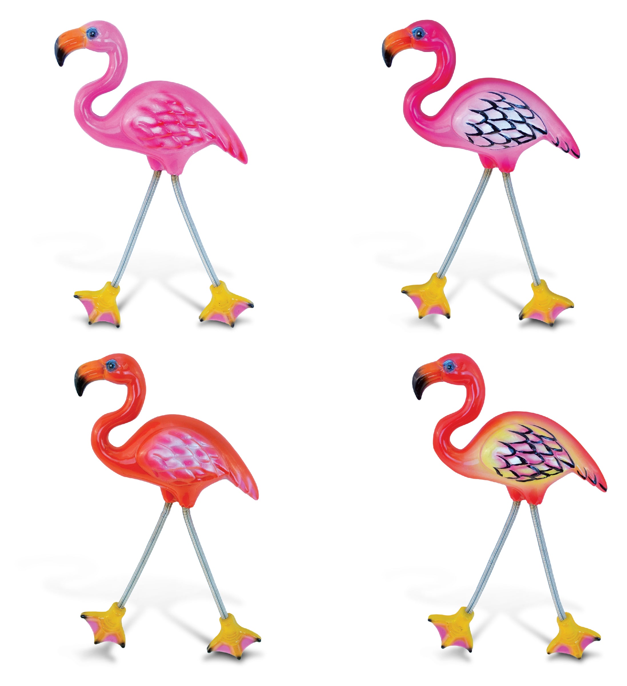 SPRINGY MAGNET - FLAMINGO