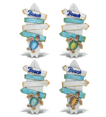 RESIN MAGNET - SURFBOARD BEACH SIGN - SEA TURTLE