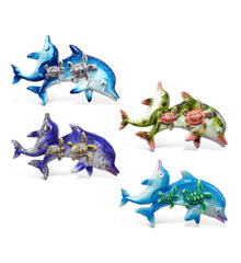 BOBBLE-EYE MAGNET - DOLPHINS WITH SEA TURTLES