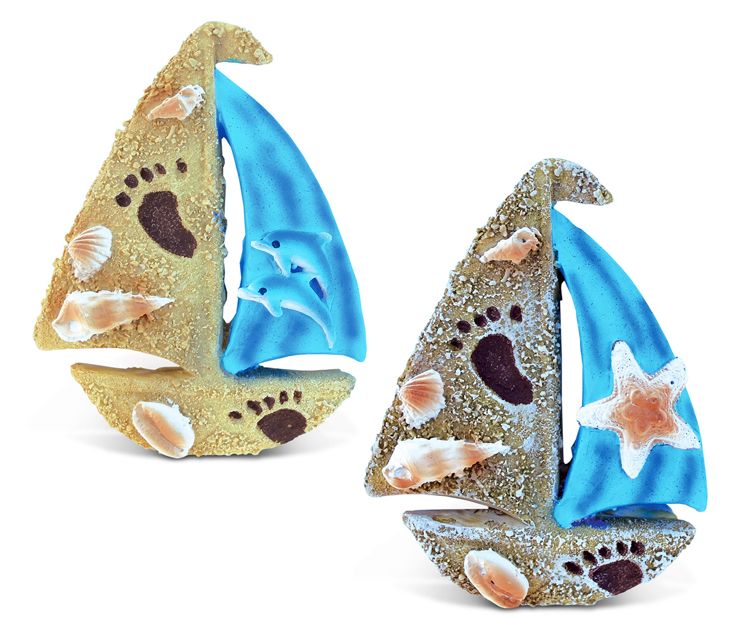 BLUE WAVE  MAGNETS - SAILING BOAT