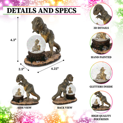 SNOW GLOBE - T-REX (45MM)