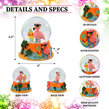 SNOW GLOBE - FLAMINGO (65MM)