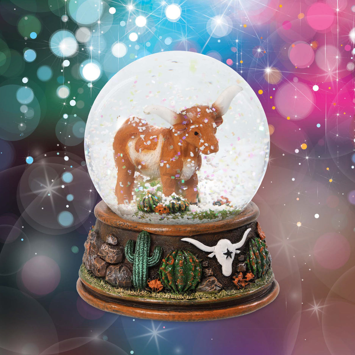 SNOW GLOBE - LONGHORN (65MM)