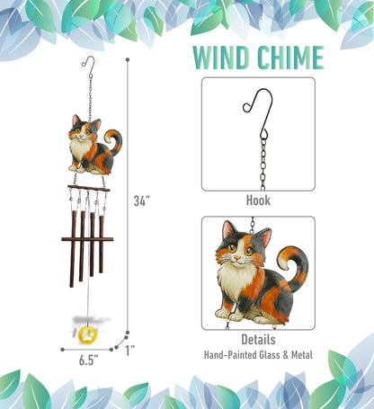 WIND CHIME - CALICO CAT