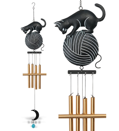 WIND CHIME - CAT PLAYING WITH YARN BALL