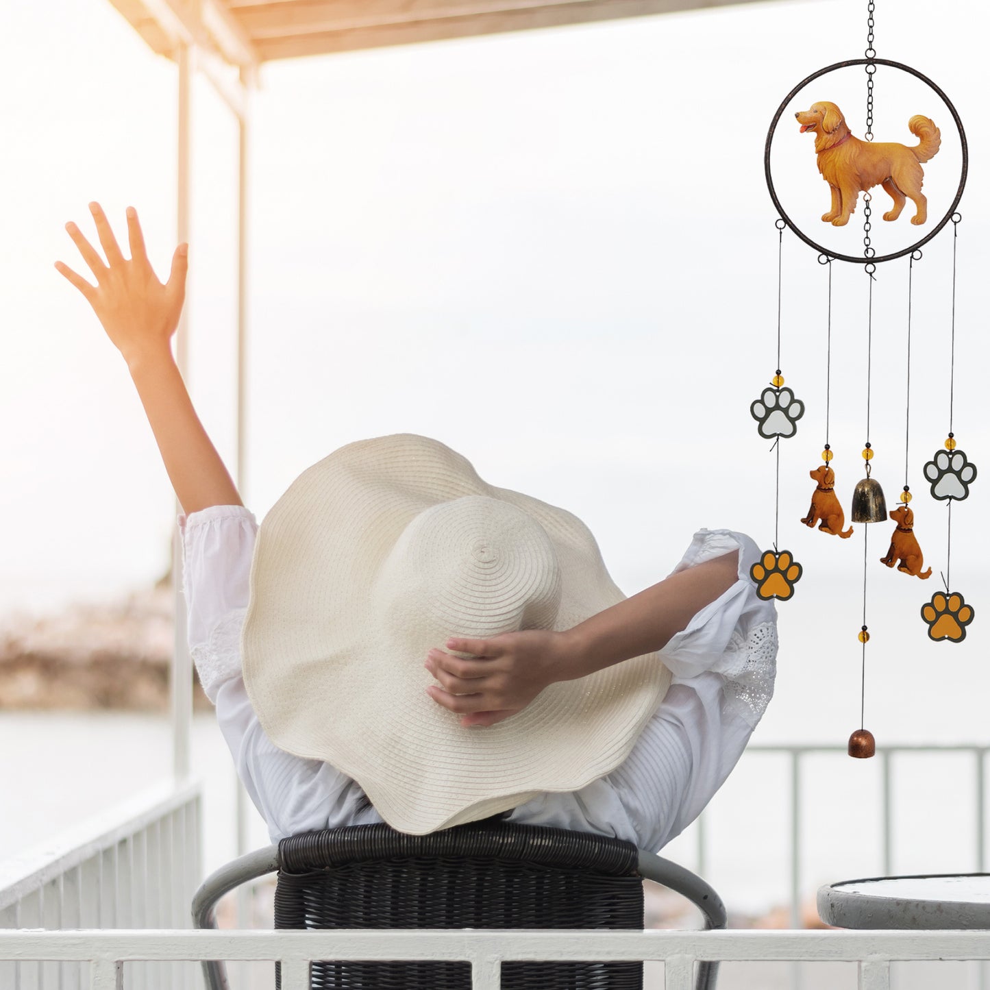 WIND CHIME - GOLDEN RETRIEVER DOG