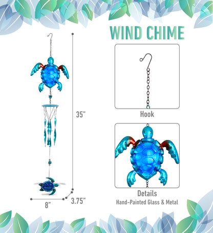 WIND CHIME - BLUE SEA TURTLE