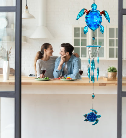WIND CHIME - BLUE SEA TURTLE