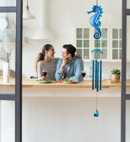 WIND CHIME - BLUE SEAHORSE