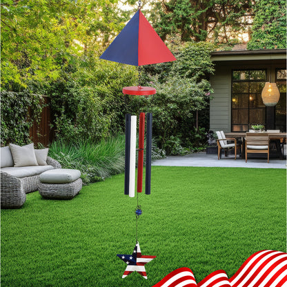 WIND CHIME - TRIANGLE USA FLAG