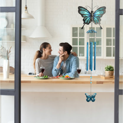 WIND CHIME - BLUE RUSTIC BUTTERFLY