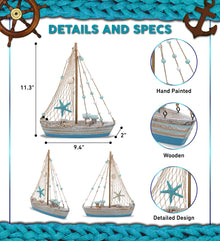 NAUTICAL DECOR - OCEAN BREEZE SAILBOAT