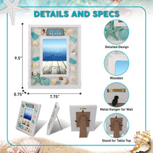 NAUTICAL DECOR - OCEANIC WOODEN EDGE PHOTO FRAME 4X6