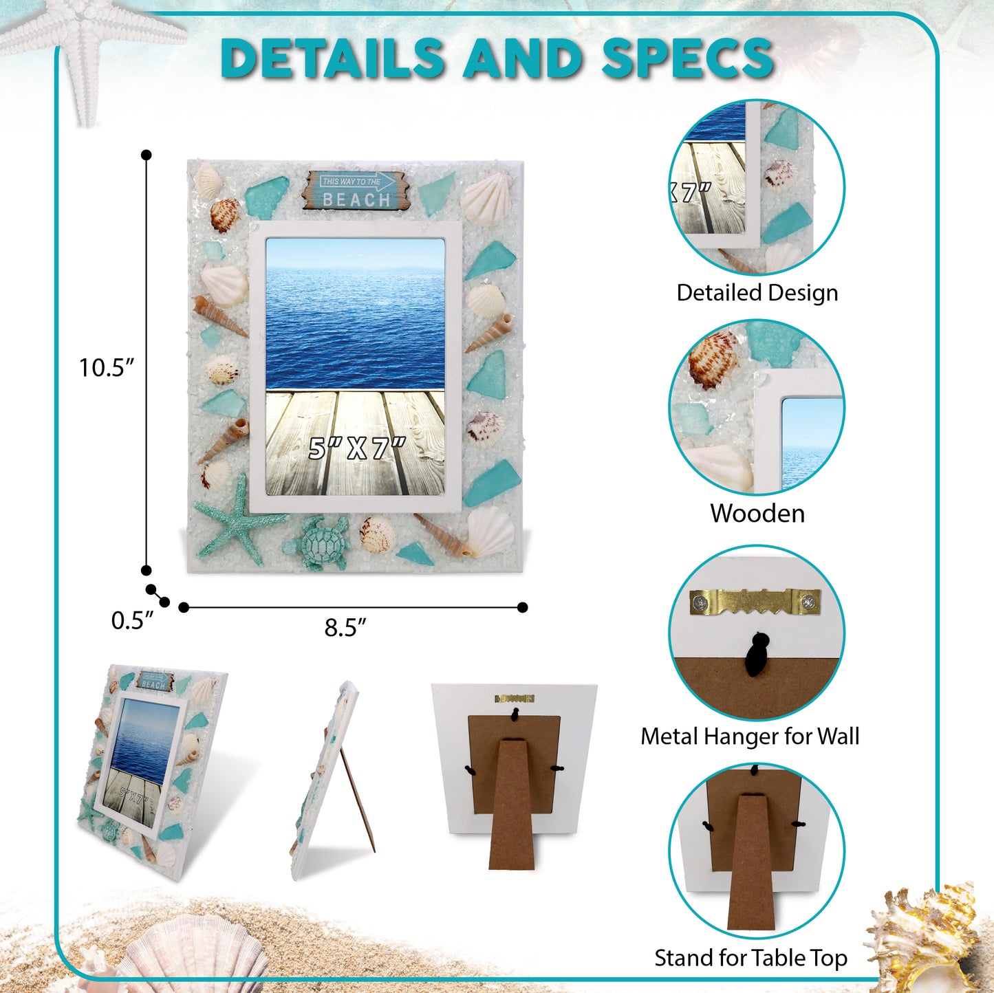 NAUTICAL DECOR - OCEANIC PHOTO FRAME 5X7