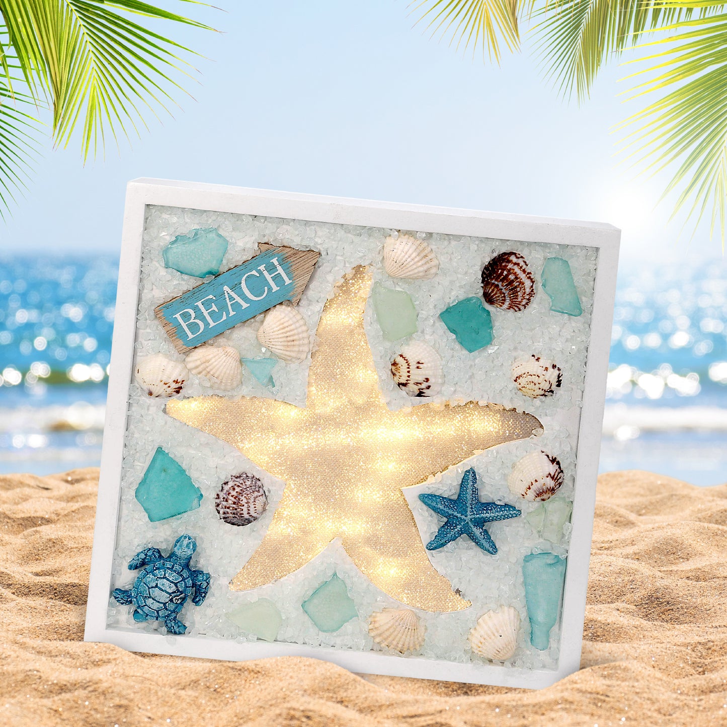 NAUTICAL DECOR - OCEANIC WALL LIGHT - STARFISH
